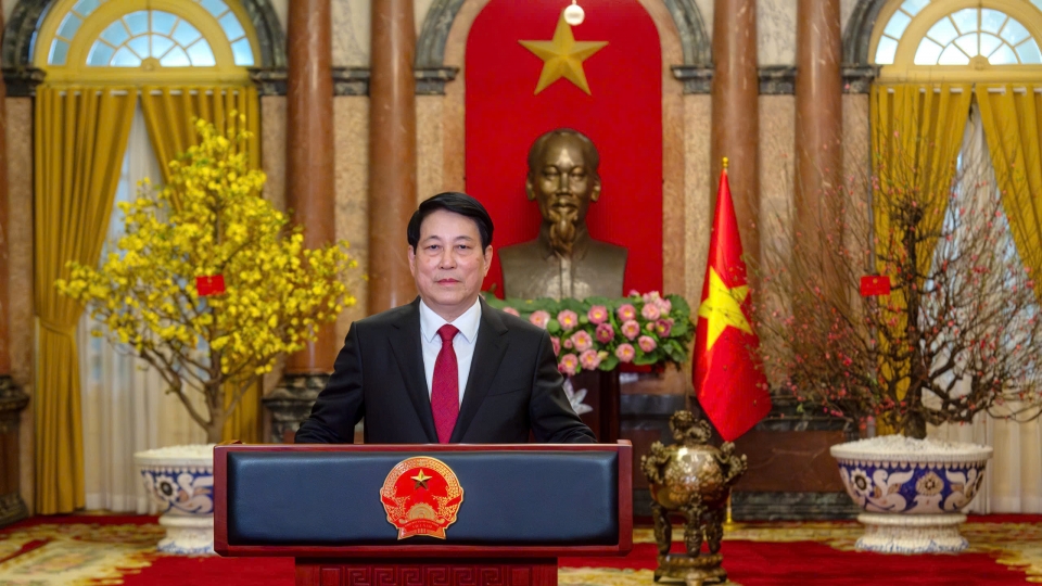 28-01_Chủ tịch nước Lương Cường phát biểu chúc Tết.jpg