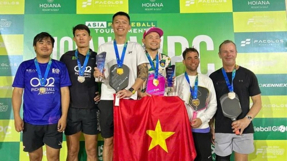 Anh Thang wins two golds at Asian Pickleball Tournament 2025