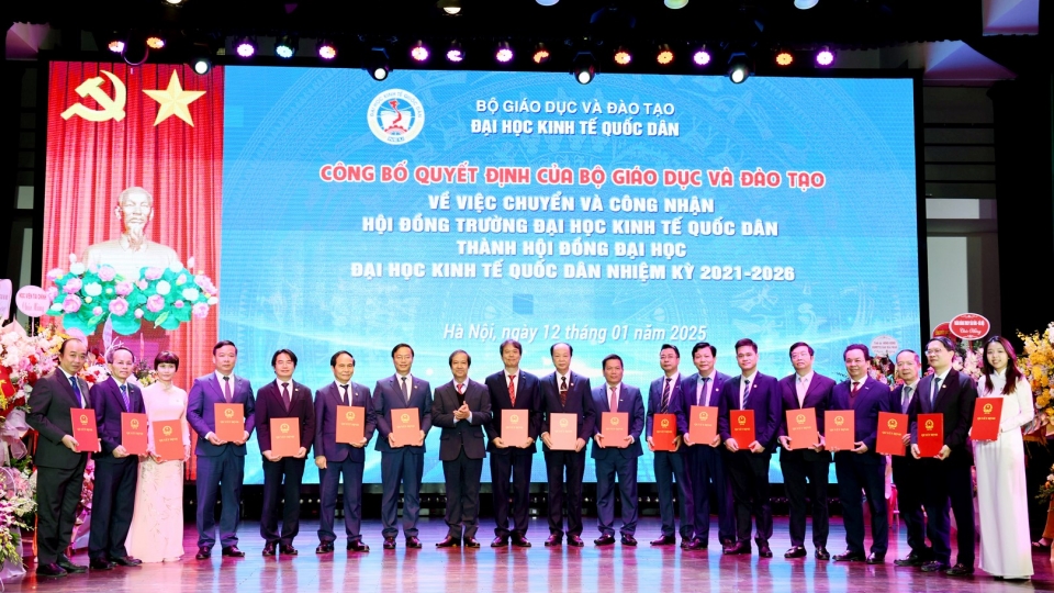 Trường Đại học Kinh tế quốc dân chính thức thành Đại học Kinh tế quốc dân