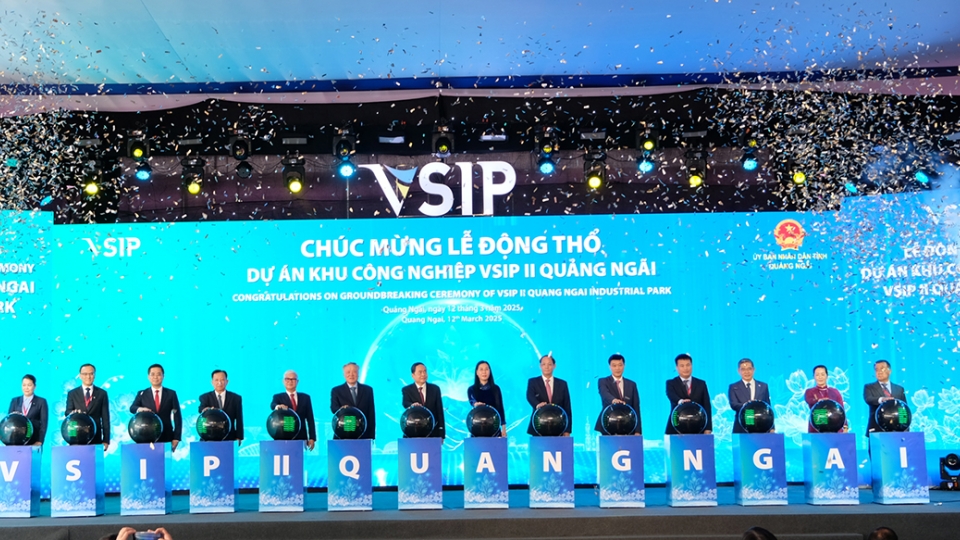 Lễ động thổ Khu Công nghiệp - Đô thị- Dịch vụ VSIPII tạo đà cho Quảng Ngãi thu hút đầu tư.jpg