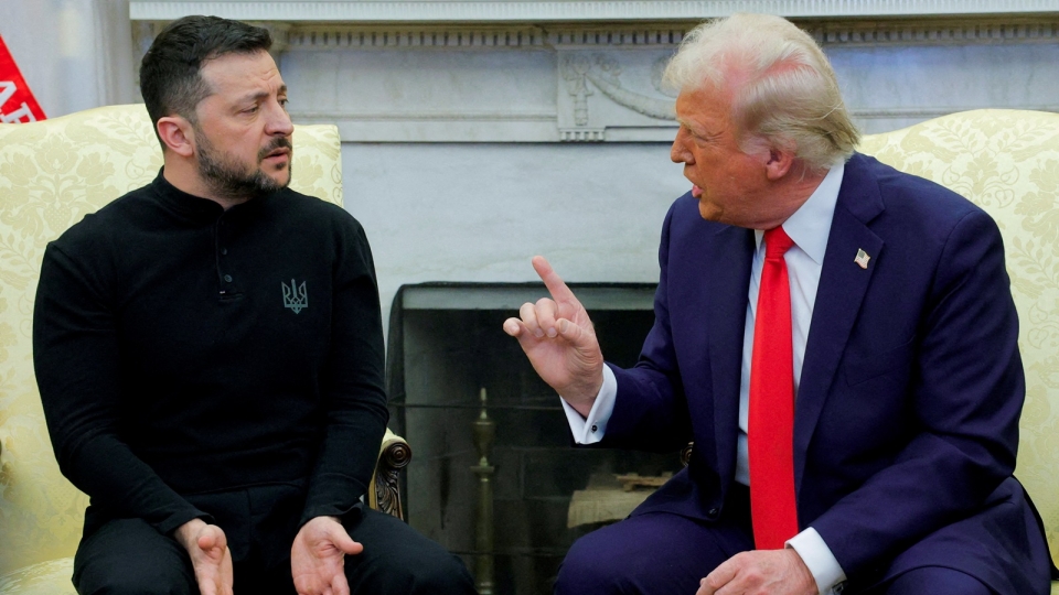 Trump dau khau voi Zelensky, Trump chi trich Zelensky, tai Nha Trang 28-2-2025, Trump Zelensky -reu.jpg