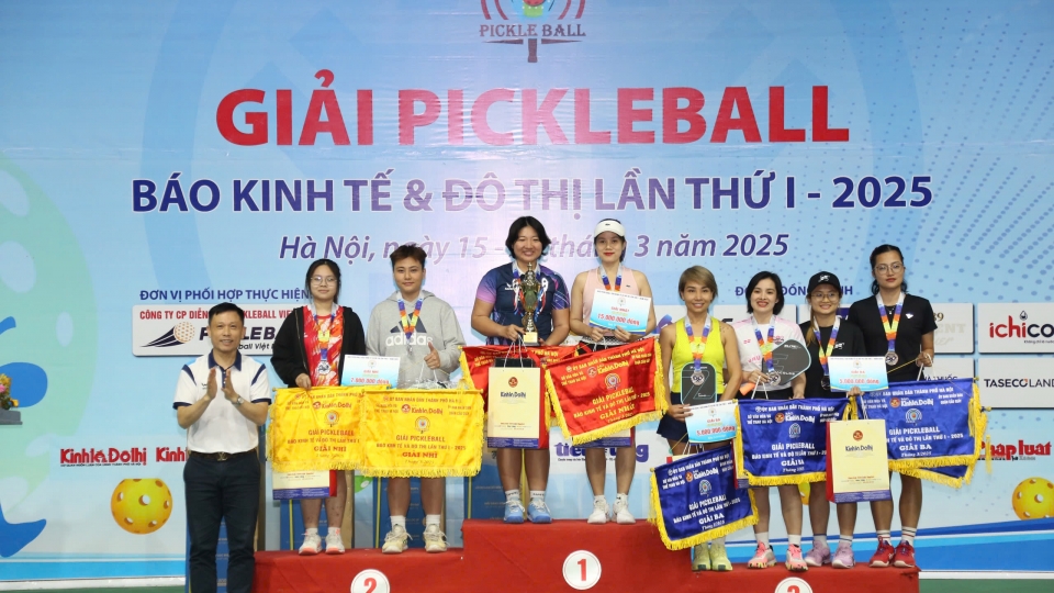 Giải “Pickleball Báo Kinh tế & Đô thị lần thứ I - 2025” thành công tốt đẹp