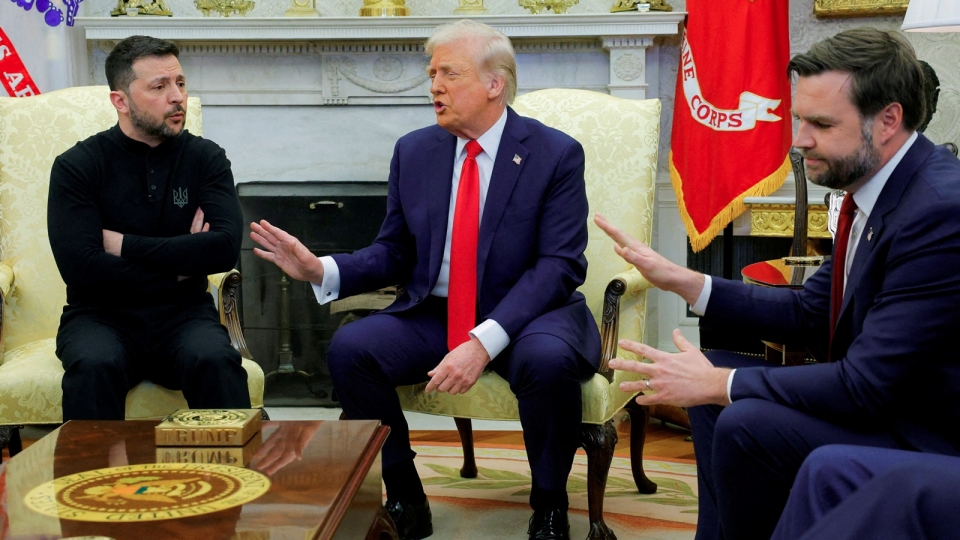 khau chien Trump Zelensky Vance tai Nha Trang 28-2-2025, Trump chi trich Zelensky -reu.jpg