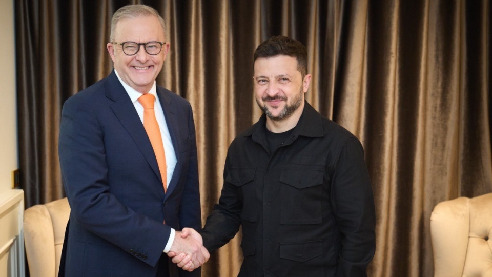 Australia ung ho Ukraine, thu tuong Australia Ukraine tong thong, Albanese Zelensky -abc.jpg