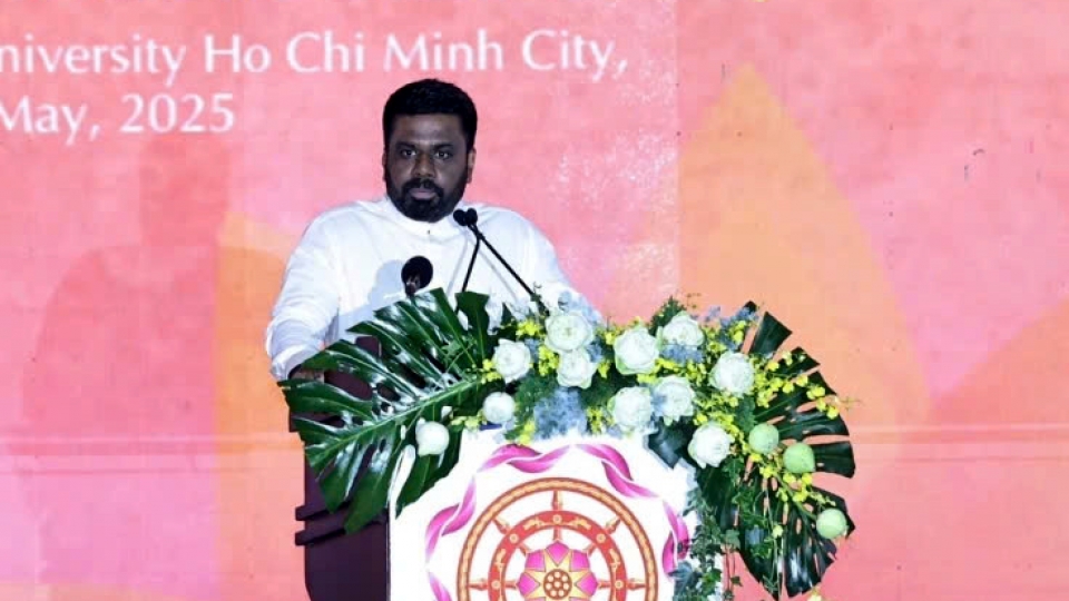 Sri Lanka President Anura Kumara Dissanayaka speaks at the UN Day of Vesak 2025 in Ho Chi Minh City 1.jpg