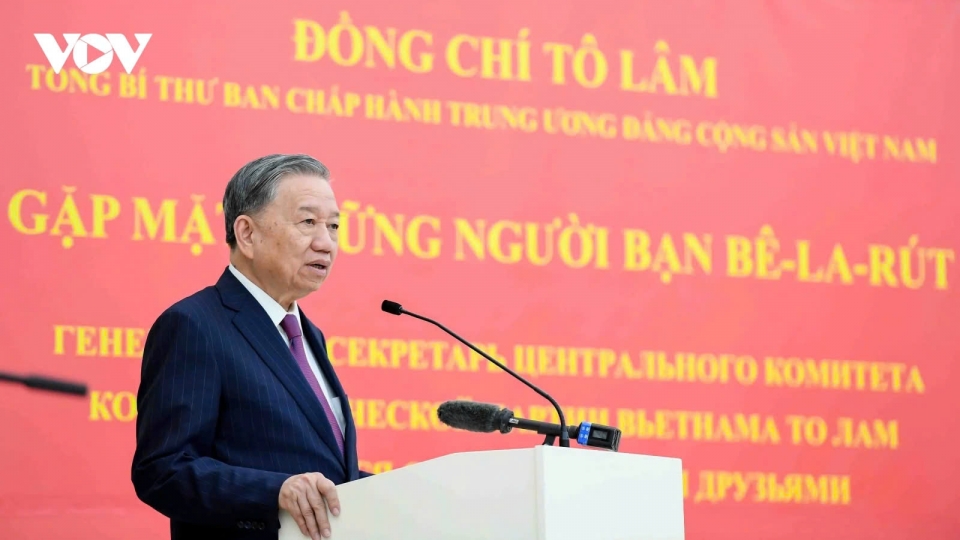 Vietnam – Belarus friendship must be cherished and strengthened, says Party leader To Lam 1.jpg