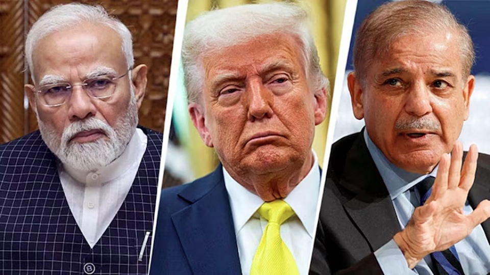 lanh dao An Do Pakistan My, An Do My, thu tuong Modi va Sharif, tong thong Trump -India Today.jpg