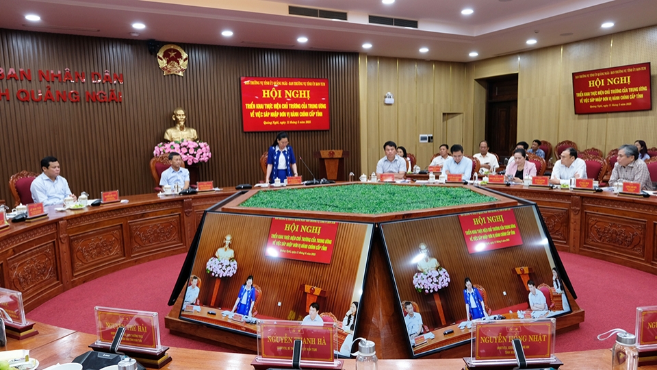 Quảng Ngãi và Kon Tum họp bàn thống nhất phương án hợp nhất