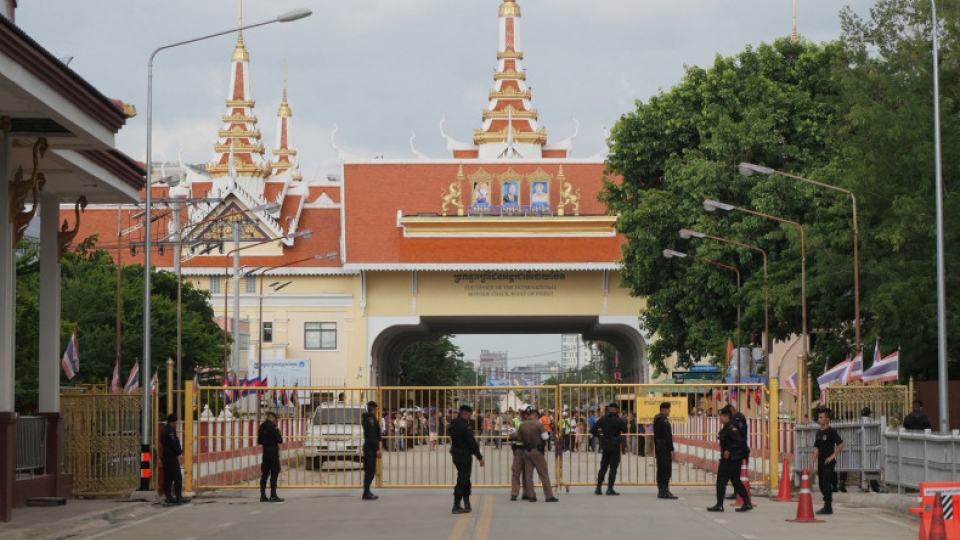 Ảnh minh họa_ Trạm kiểm soát biên giới tại tỉnh Sa Kaeo_Nguồn_ Facebook Cục Quan hệ Công chúng (PRD), Thái Lan (1).jpg