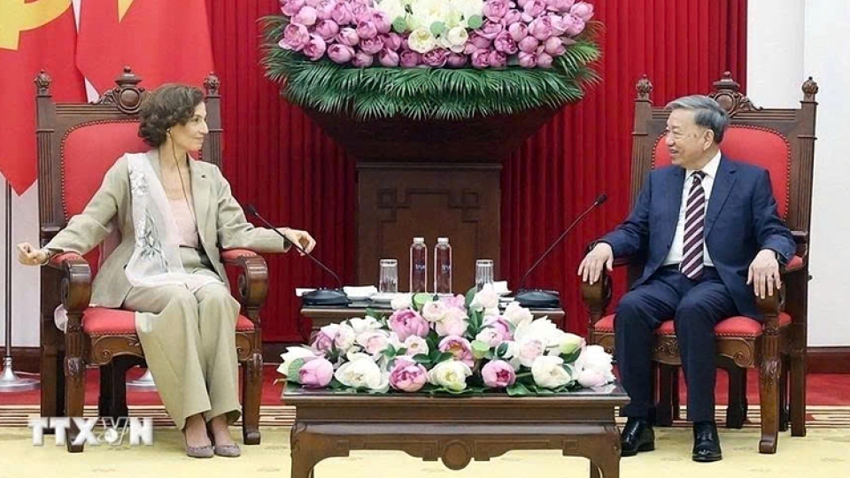 Party General Secrtetary To Lam and Audrey Azoulay, UNESCO Director-General 2.jpg