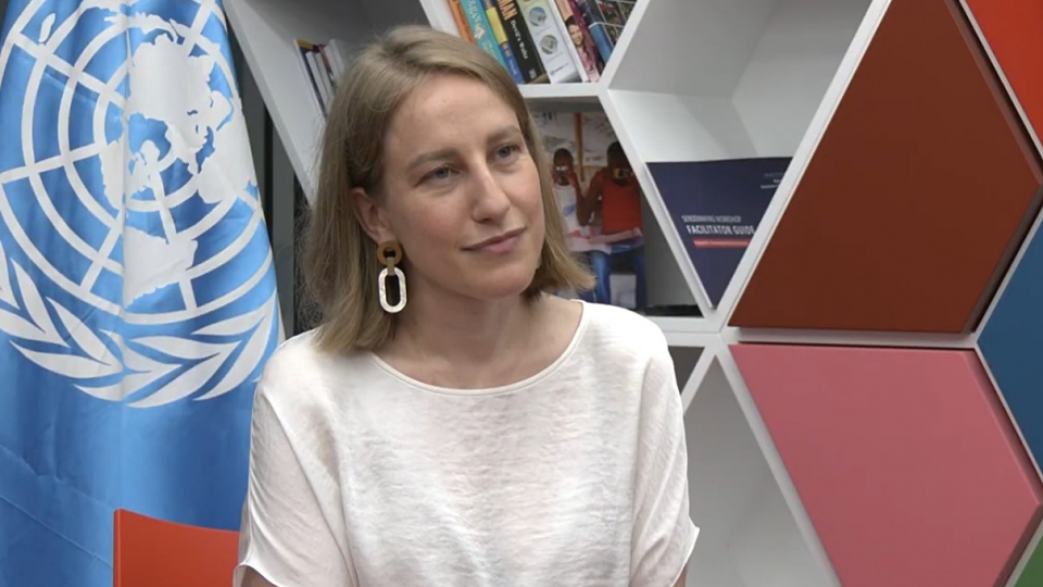 Sabina Stein, can bo UNDP -vov.jpg