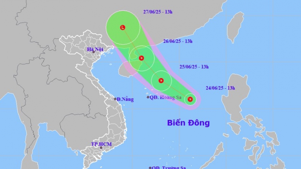 Tropical depression forms in East Sea