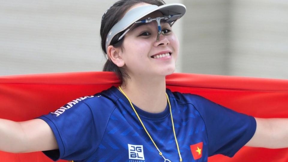 Trinh Thu Vinh ranks seventh in women's 25m pistol at ISSF World Cup