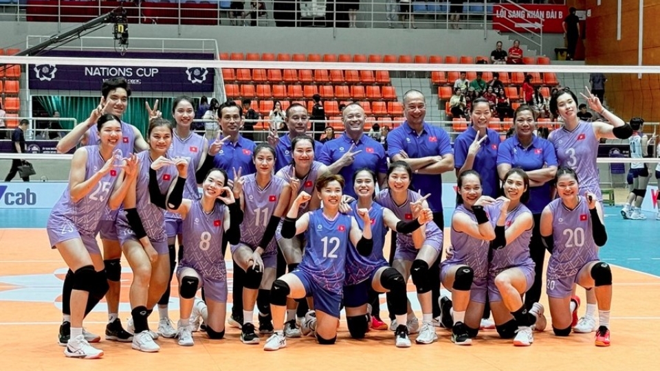 Vietnam takes top spot in Group A at AVC Women’s Nations Cup