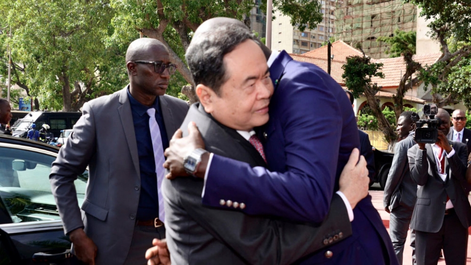 NA Chairman Tran Thanh Man warmly welcomed in Senegal on official visit 1.jpg