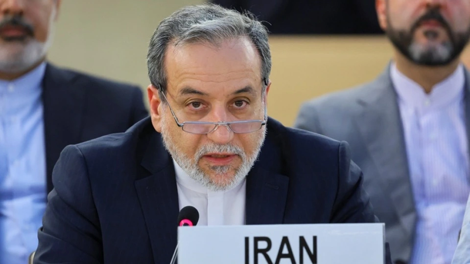 Ngoại trưởng Iran Abbas Araghchi phát biểu tại phiên họp đặc biệt của Hội đồng Nhân quyền tại Liên hợp quốc ở Geneva, Thụy Sĩ. Reuters .JPG