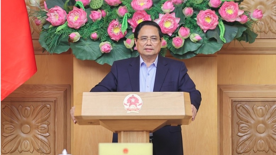 PM Chinh speaks at the conference.jpg