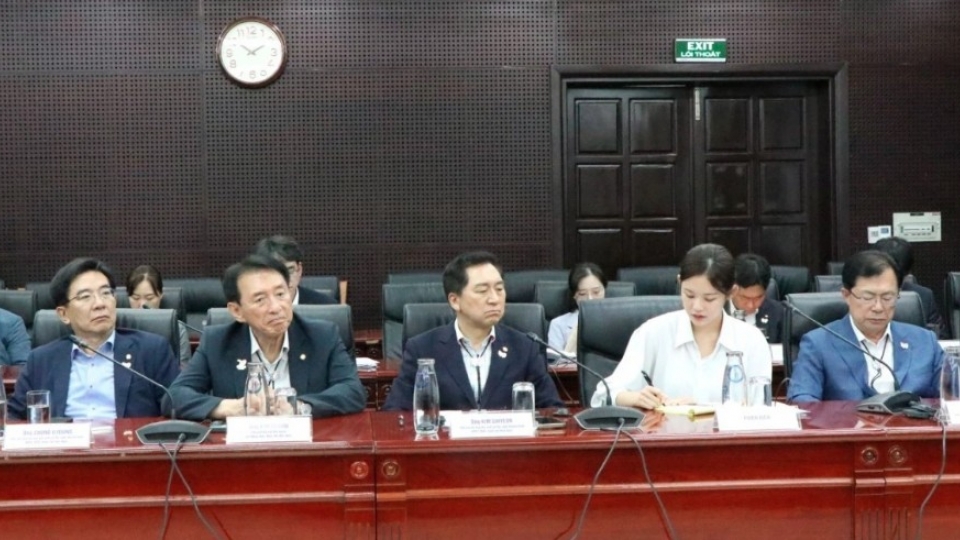 The delegation of the National Assembly of South Korea at the working session.jpg