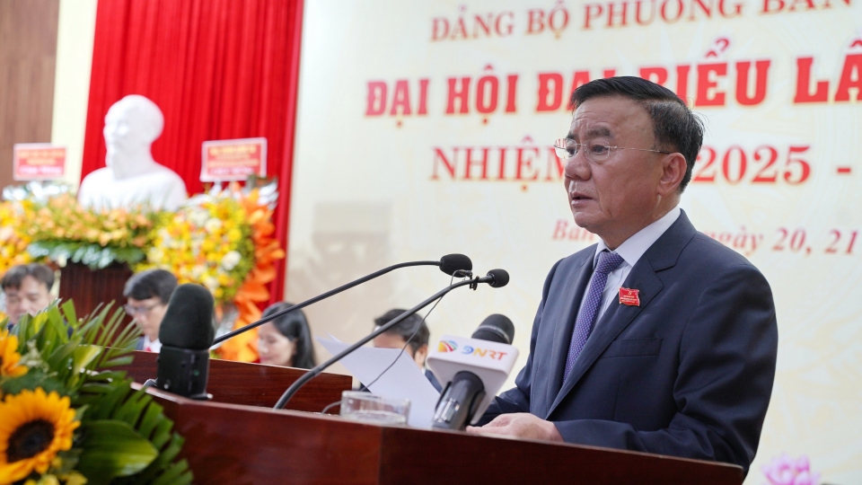 Thường trực Ban Bí thư dự đại hội Đảng bộ phường Bàn Thạch, TP Đà Nẵng