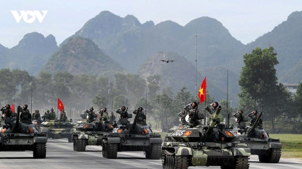 Modern military equipment mobilised for rehearsal ahead of National Day parade
