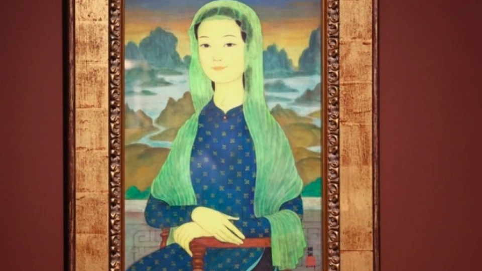 Vietnamese artist’s “Mona Lisa” painting on display in HCM City