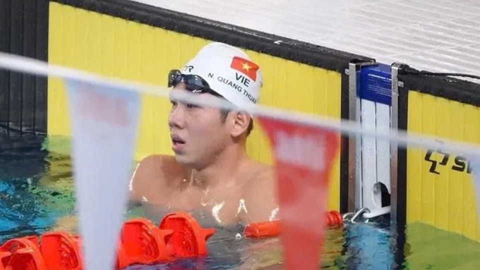 Thuan finishes second in world men’s 400m individual medley qualifiers