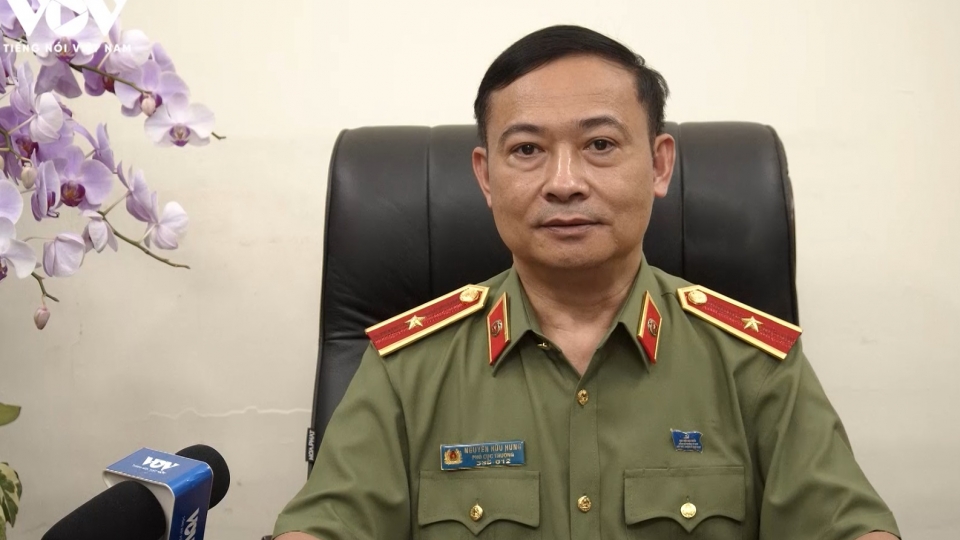 thieu tuong Nguyen Huu Hung, Pho Cuc truong Cuc A02 (Bo Cong an), Cuc An ninh noi dia Viet Nam, phong chong khung bo -vov.jpg