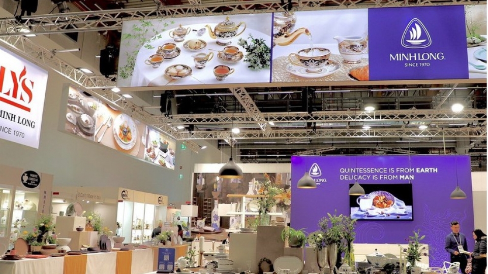Minh Long ceramics booth at Ambiente 2025 in Frankfurt.jpg