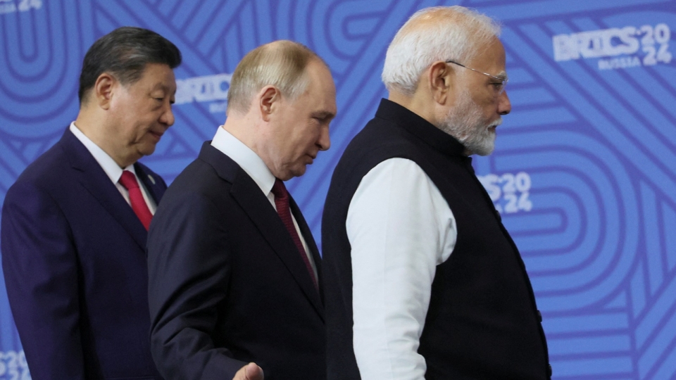 Nga Trung Quoc An Do, khoi RIC, Tap Putin Modi, BRICS 2024 -reu.jpg