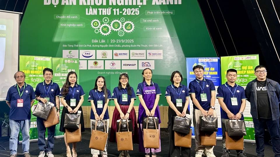 Vòng bán kết 2 Cuộc thi Khởi nghiệp Xanh lần thứ 11 năm 2025 đã diễn ra tại Buôn Ma Thuột, tỉnh Đắk Lắk với  26 dự án tham gia..jpg