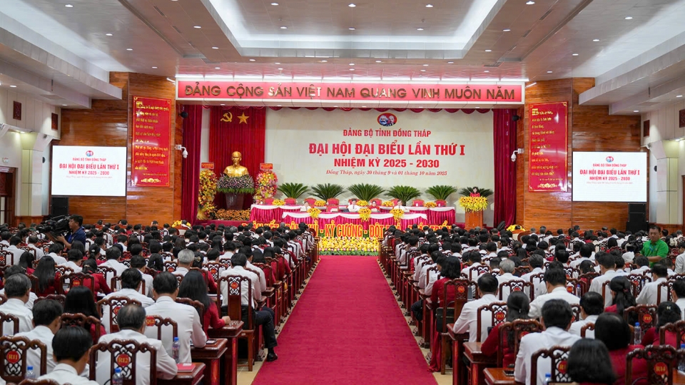 Đại hội đại biểu Đảng bộ tỉnh Đồng Tháp lần thứ I, nhiệm kỳ 2025 – 2030.jpg