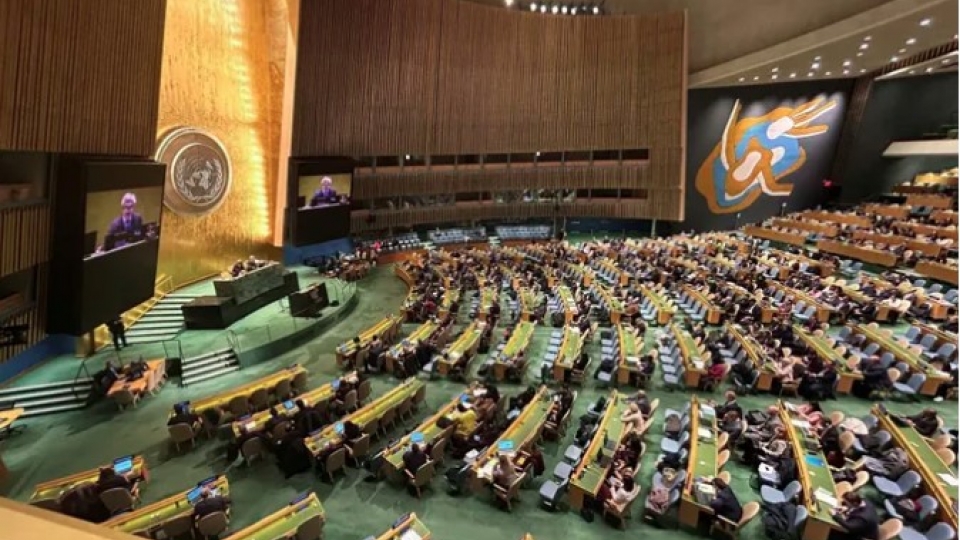 Overview of the UN General Assembly session adopting the Hanoi Convention, December 24, 2024.jpg