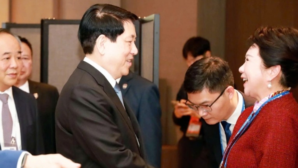 President Luong Cuong receives Li Li, founder of China’s MEBO International Group.jpg