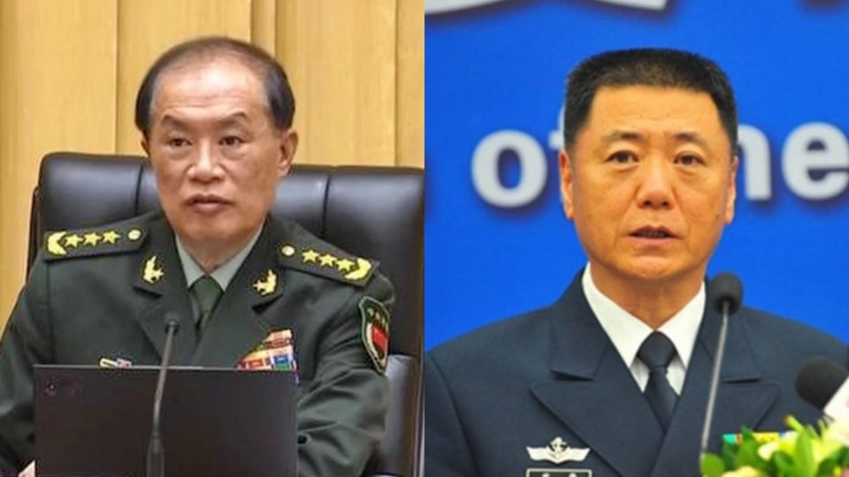 Trung Quốc khai trừ Đảng, tước quân tịch hai tướng cấp cao Hà Vệ Đông và Miêu Hoa.jpg