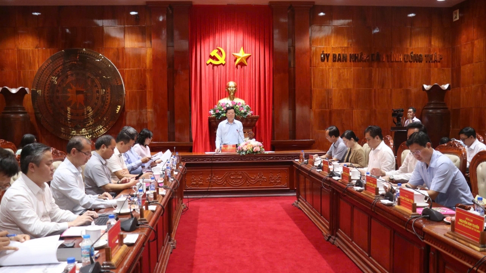 Phó Thủ tướng Mai Văn Chính làm việc với lãnh đạo tỉnh Đồng Tháp