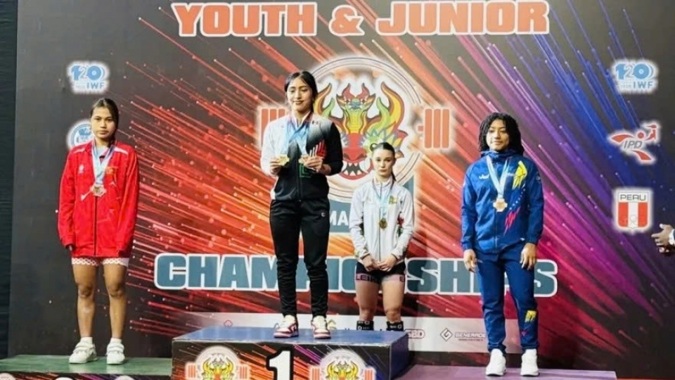 Vietnamese female weightlifter adds two more medals at 2025 Asian Youth Games