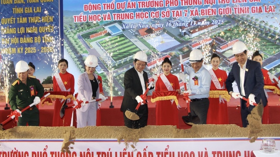 Gia Lai khởi công xây dựng 7 trường phổ thông nội trú liên cấp