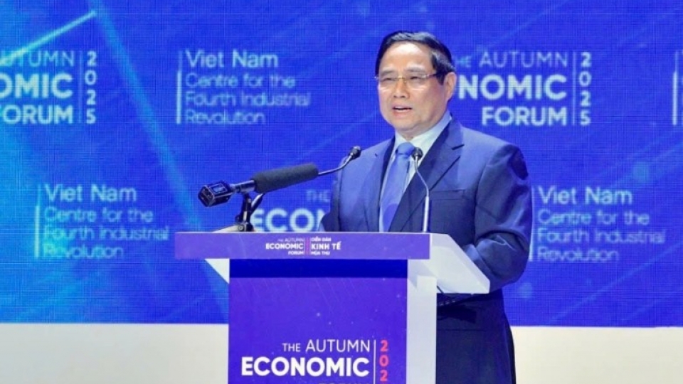 Prime Minister Pham Minh Chinh speaks at Autumn Economic Forum 2025.jpg