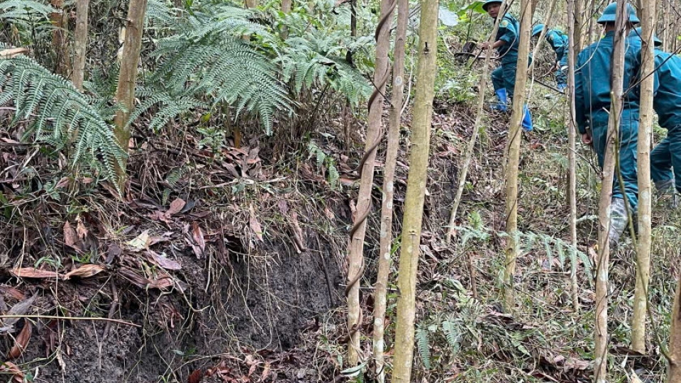 Xuất hiện vết nứt lớn trên đỉnh đồi xã Đắc Pring, Đà Nẵng sơ tán dân khẩn cấp