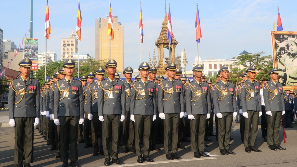 quan nhan Campuchia, quan doi Campuchia, quoc khanh Campuchia 2025 -vov.jpg