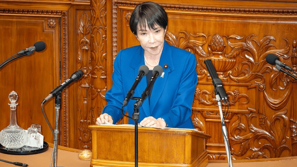 thu tuong Nhat Ban Takaichi thuyet trinh truoc quoc hoi Nhat -LDP.jpg