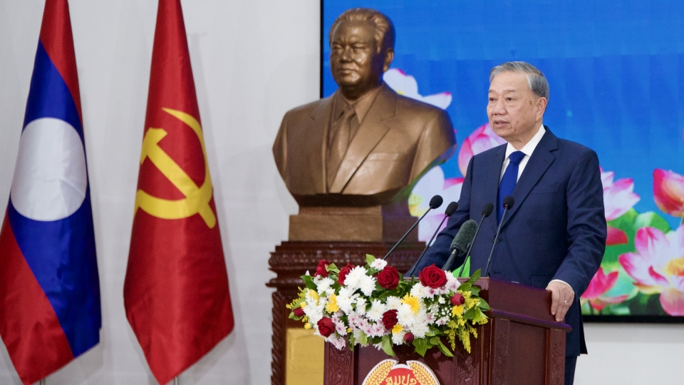 Tổng Bí thư Tô Lâm phát biểu chính sách tại Học viện CT-HCQG Lào 4.jpeg