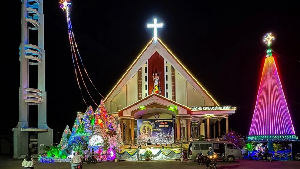Festive Christmas atmosphere fills Dak Lak in Vietnam’s Central Highlands