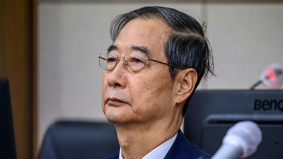 Cựu Thủ tướng Hàn Quốc Han Duck Soo (ảnh Yonhap News).jpg