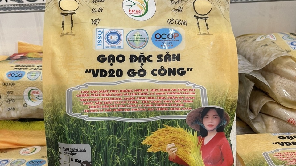 Gạo VD 20 Gò Công nằm trong 20 sản phẩm OCOP tỉnh Đồng Tháp năm 2025.jpg