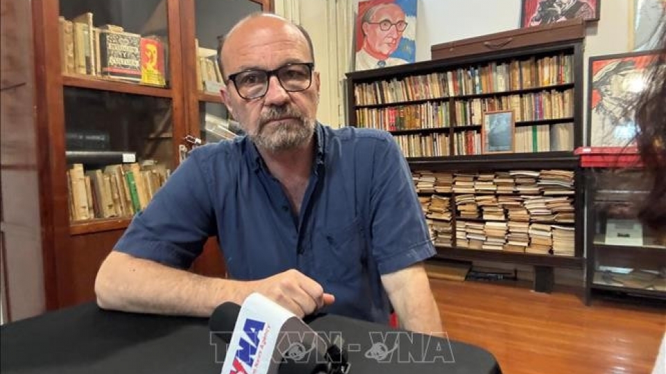 Marcelo Rodriguez, head of the Commission for Foreign Affairs of the Communist Party of Argentina Central Committee.jpg