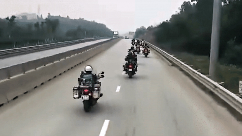 11 foreign bikers fined for expressway violation in northern Vietnam.jpg