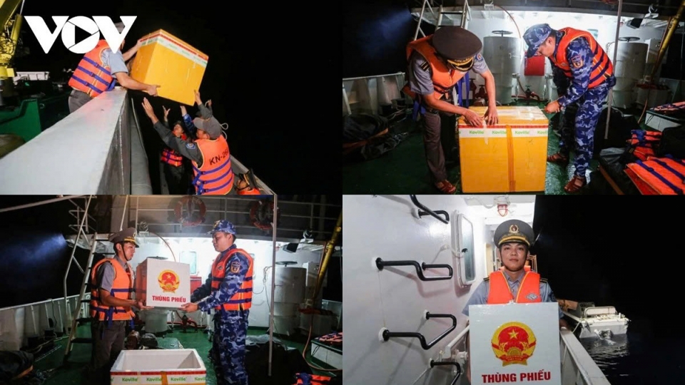 Ballot boxes sail offshore as law enforcement officers vote early at sea