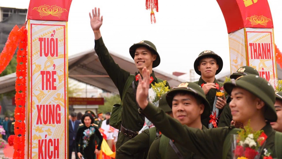 Young recruits across Vietnam embark on military service