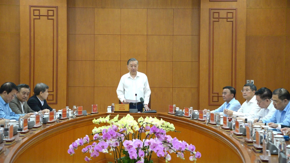 Tổng Bí thư Tô Lâm chủ trì cuộc họp Thường trực BCĐ Trung ương về PCTNLPTC